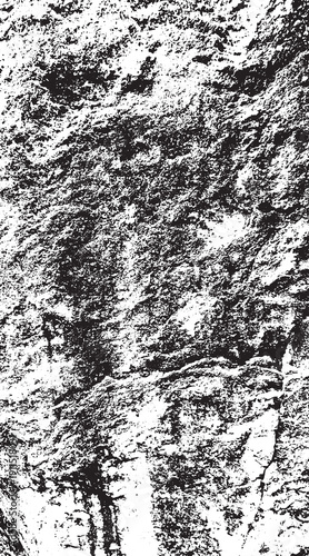 13-43. Rock surface texture vector image flattened by wear over many years - illustration.