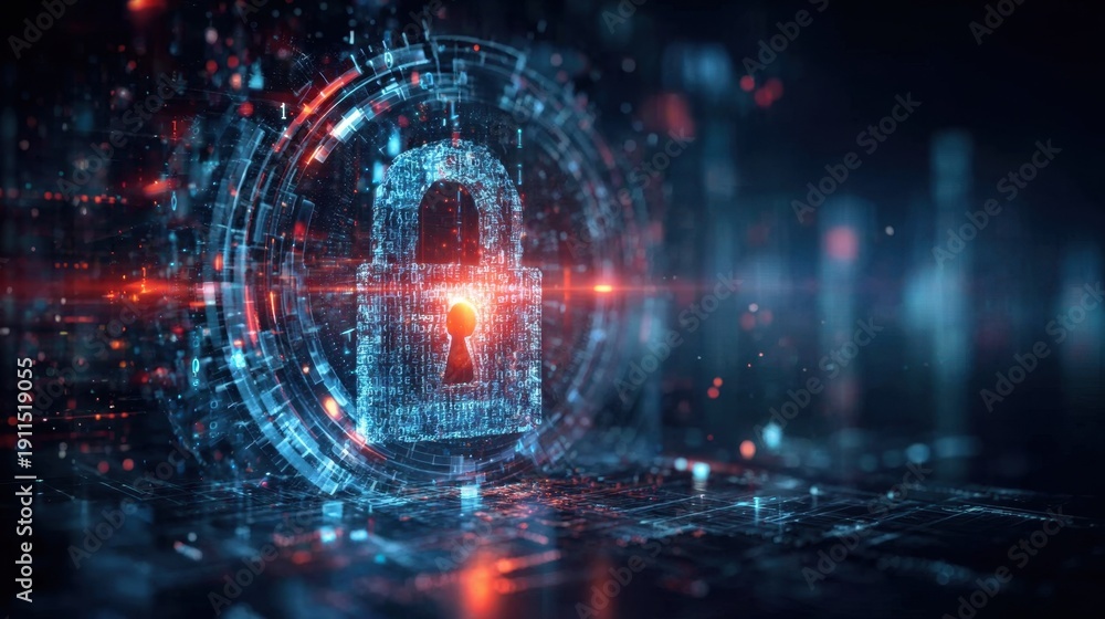 Obraz premium A secure system framework detects a recurring bug behind a logic error and sudden glitch, prompting immediate detection response and a warning before a fix