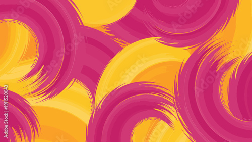 An abstract composition features swirling brushstrokes of vibrant magenta and golden yellow forming a dynamic and visually engaging pattern high quality professional detailed modern elegant stylish