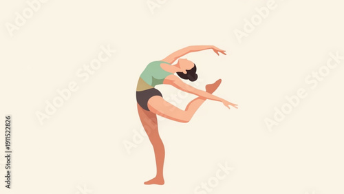 Young woman dance ballet