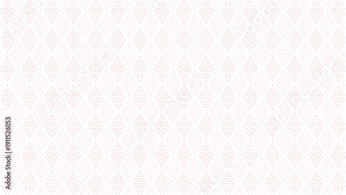 Pink and white minimalist geometric diamond pattern. Vector background with dotted rhombus shapes. Elegant abstract texture for web, print, and textile design.