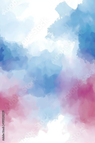 Seamless abstract watercolor background featuring flowing water patterns in soft colors