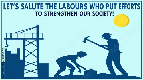 Workers putting in effort to transform a city with hard work and teamwork