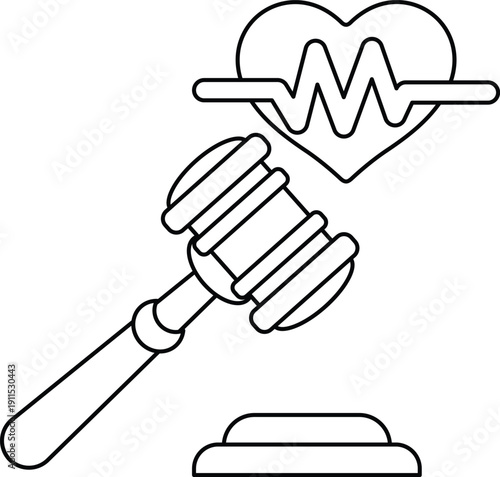 A gavel is used to symbolize justice