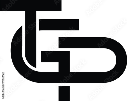 Letter TGP minimalist logo design