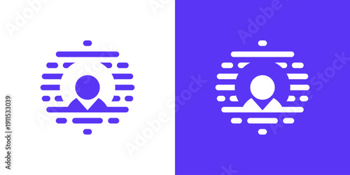 Dual meaning logo combining a human figure and circular technology elements, symbolizing human-centered innovation, digital integration, connectivity, and continuous progress.