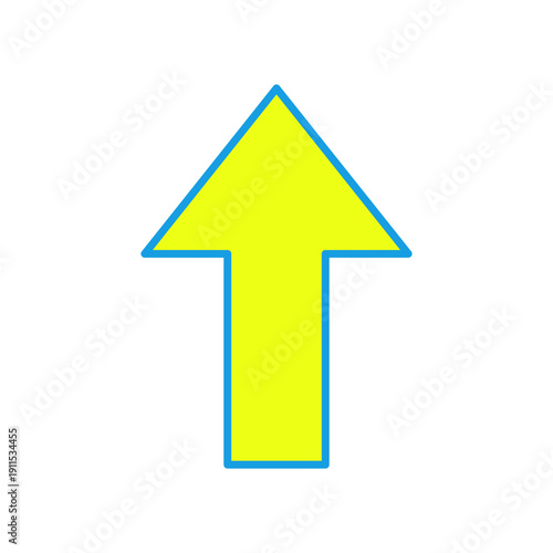 上方向へ進む上矢印アイコン