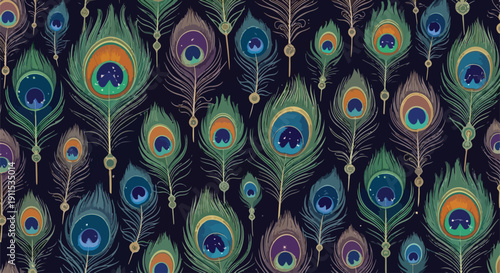 Seamless vector pattern featuring repeating dark emerald and light mint green geometric leaf shapes, ideal for retro backgrounds or textile designs.