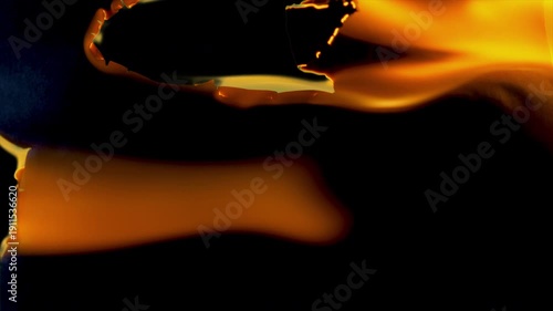 Burning Paper Transition Grunge Fire Effect