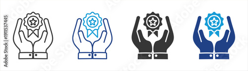 Excellence icon set multiple style collection	