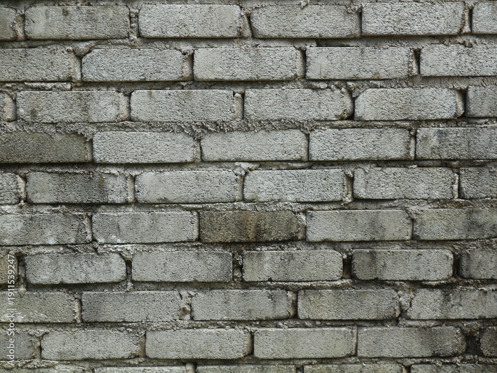 Obraz premium Close Up Grey Brick Masonry Texture Background