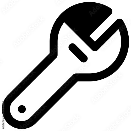 Admin. Outlined stroke vector icon with black-filled details.