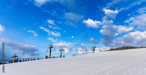 Ski resort in Poland Zakopane. Polana Szymoszkowa