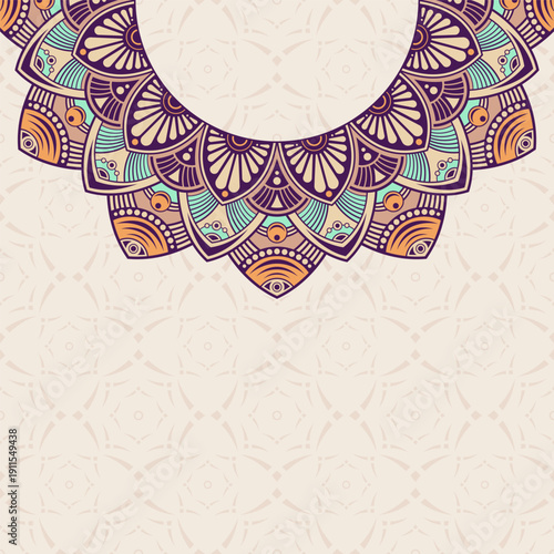 Invitation card with color ...
