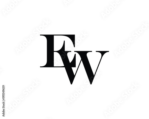EW Logo Design. EW