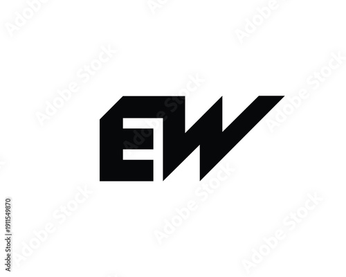 EW Logo Design. EW