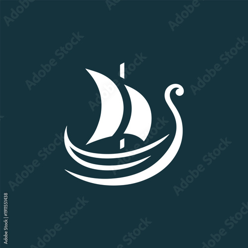 Viking Ship Logo