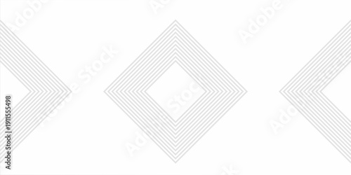 Abstract hexagon lines on gray background. Geometric stripe line art design for poster, brochure, cover, website, banner.