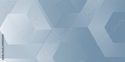 Digital abstract background hexagon lines on gray background. Futuristic digital network stripe line art design for poster, brochure, cover, website, banner. modern vector eps10