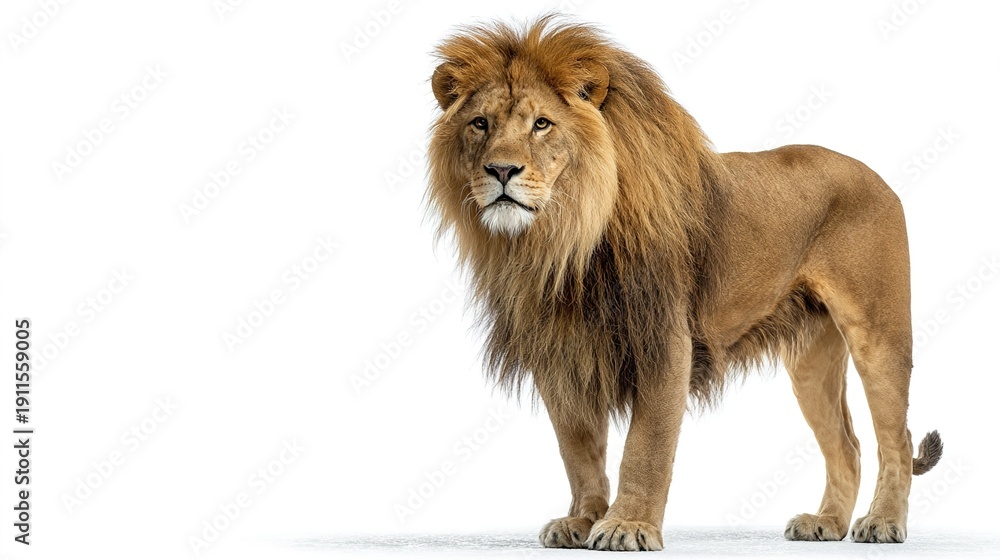 Obraz premium lion isolated on white background