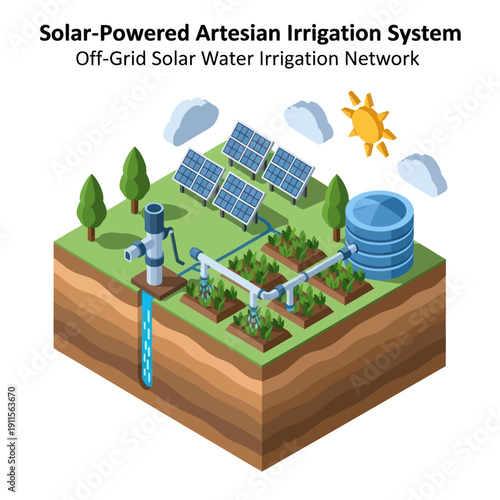 Solar Powered Irrigation System for Agriculture.