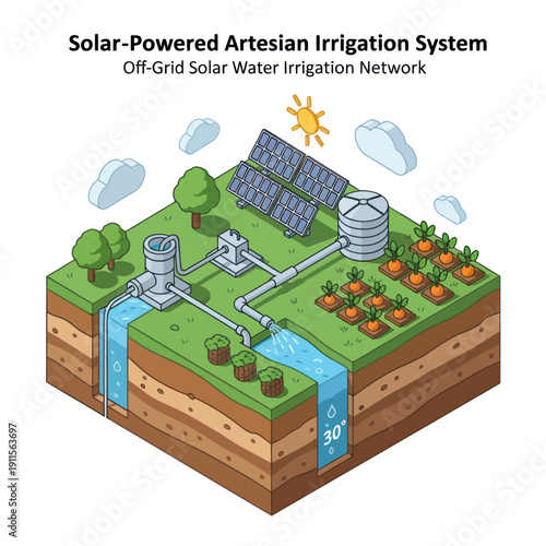 Solar Powered Irrigation System for Agriculture.