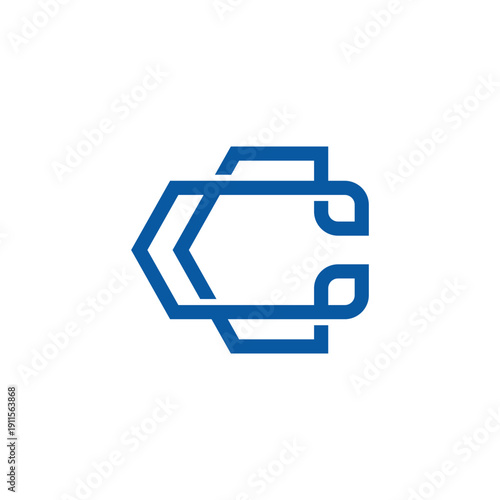 Modern Minimalist Letter C Logo Design with Geometric Shield and Professional Corporate Identity