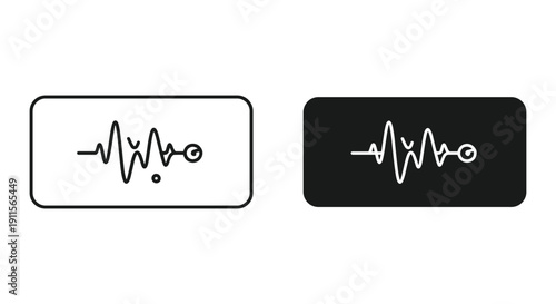 Hand drawn heartbeat line with zero profit loss concept on white and black background medical financial graph