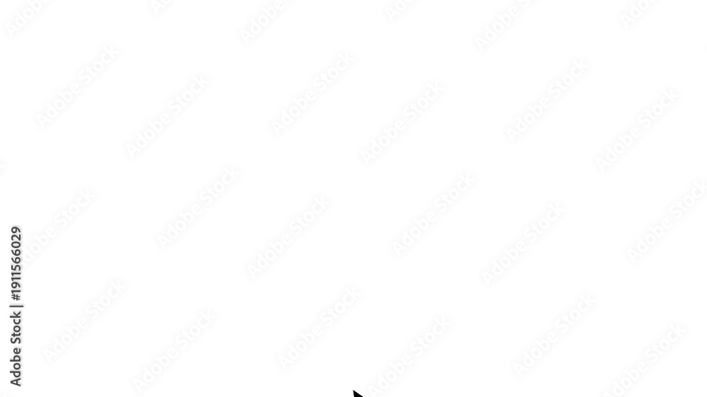double click mouse cursor loop animation with burst effect on green ...