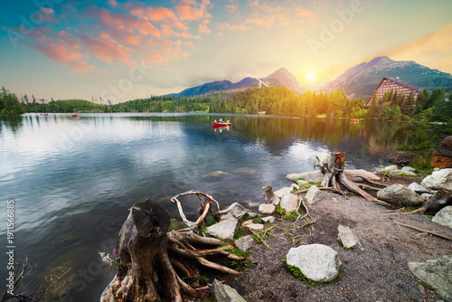 Popradzki Staw, Popradske pleso Tatry, High Tatras, Tatra Mountains, Slovakia. High quality photo