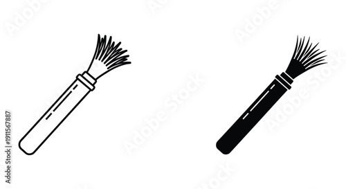 Stainless steel bottle brushes set isolated on white background for cleaning kitchen utensils and hygiene tools