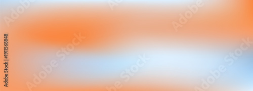 Sunset color gradient drawn in soft peach and blue color.