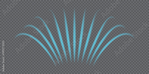 Blue air flow with overlay effect. Fresh cold air of conditioner. Cool breeze or wind. Vector illusrtation with gradient mesh