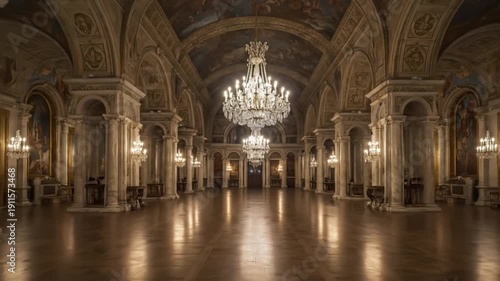 Opulent Grand Ballroom - 4K Luxurious Interior for Period Films & Architectural Visualizations

