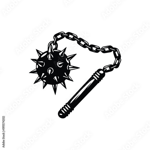 Black and white horror illustration of a human peering through a torn surface gripping vintage style vector art