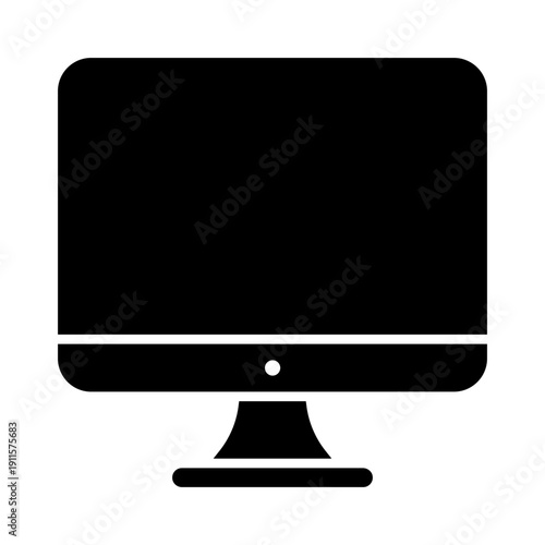Monitor vector icon. TV Illustration sign. Televisor case symbol. Display logo.