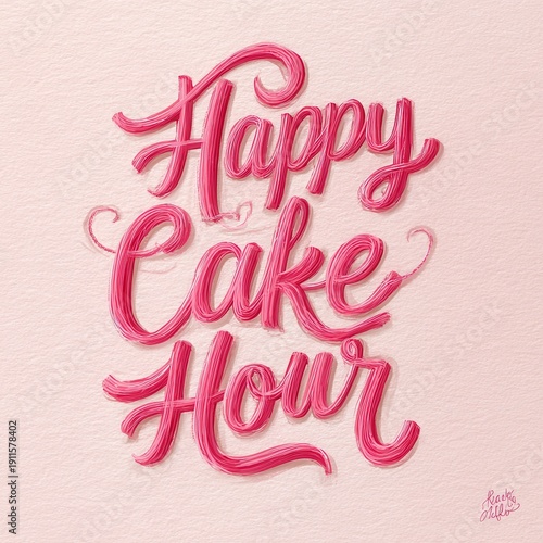 Celebration of cake and happiness during a special hour with cheerful vibes and joyful moments in a fun setting