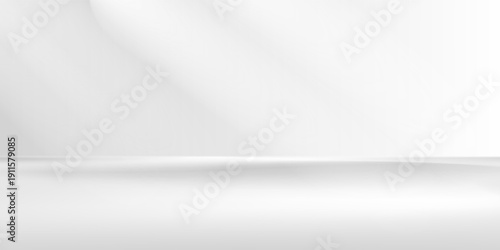 White grey gradient studio room background. Vector EPS 10