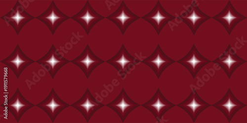 Red background with sparkling white stars a festive and elegant pattern for various design needs.