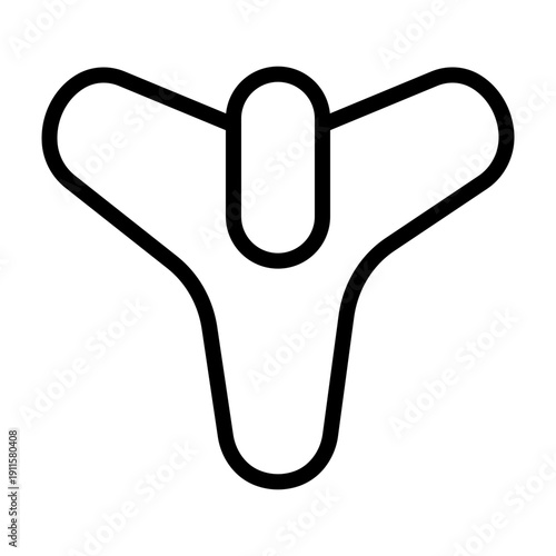 Destiny Symbol Vector Line Icon Design