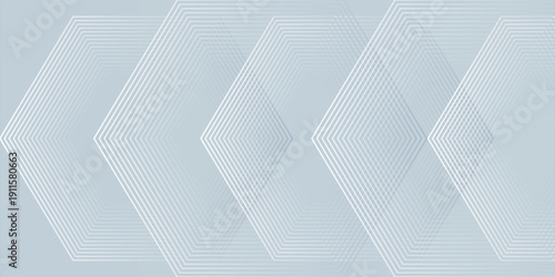 Abstract gray background with white dynamic wavy hexagon texture. suitable for wallpaper  poster  banner vector
