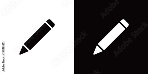 シンプルなペン・鉛筆のアイコン (ベクター)