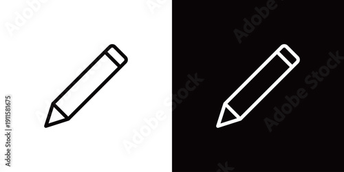 シンプルなペン・鉛筆のアイコン (ベクター)