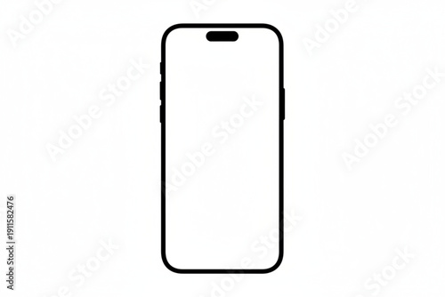 Minimalist Mobile Marvel: A sleek, modern mobile phone, embodying simplicity and technological sophistication. The design exudes elegance and seamless connectivity.