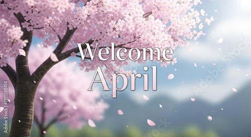 Wallpaper Mural Delicate Sakura Blossoms in April A Romantic Springtime Scene with Pink Petals Falling in the Breeze, Serene, Gentle, Watercolor Aesthetic Torontodigital.ca