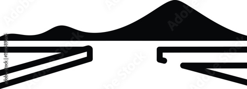 mountain landscape silhouette