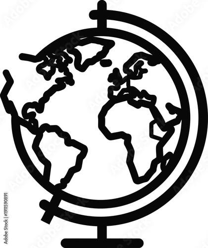earth globe symbol with venus and mars signs