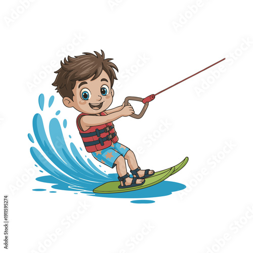 boy fishing on the river