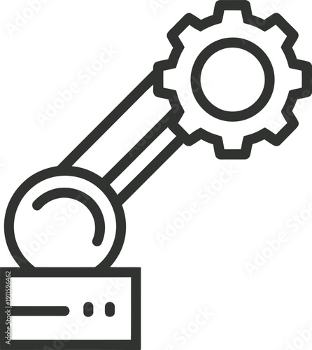 Wrench and Gear Icon with Laptop, Technical Support and IT Services Concept Vector Illustration, Computer Repair and Maintenance Design