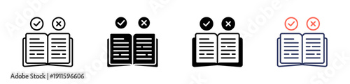 Guidelines icon set multiple style collection